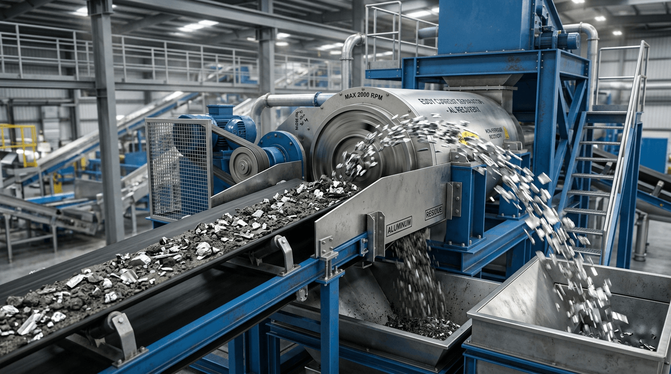 渦電流選別機によるスラグからの非鉄金属回収：究極の技術ガイド